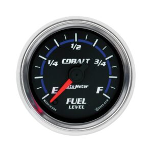 GAUGE; FUEL LEVEL; 2 1/16in.; 0-280? PROGRAMMABLE; COBALT