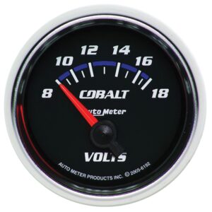GAUGE; VOLTMETER; 2 1/16in.; 18V; ELECTRIC; COBALT