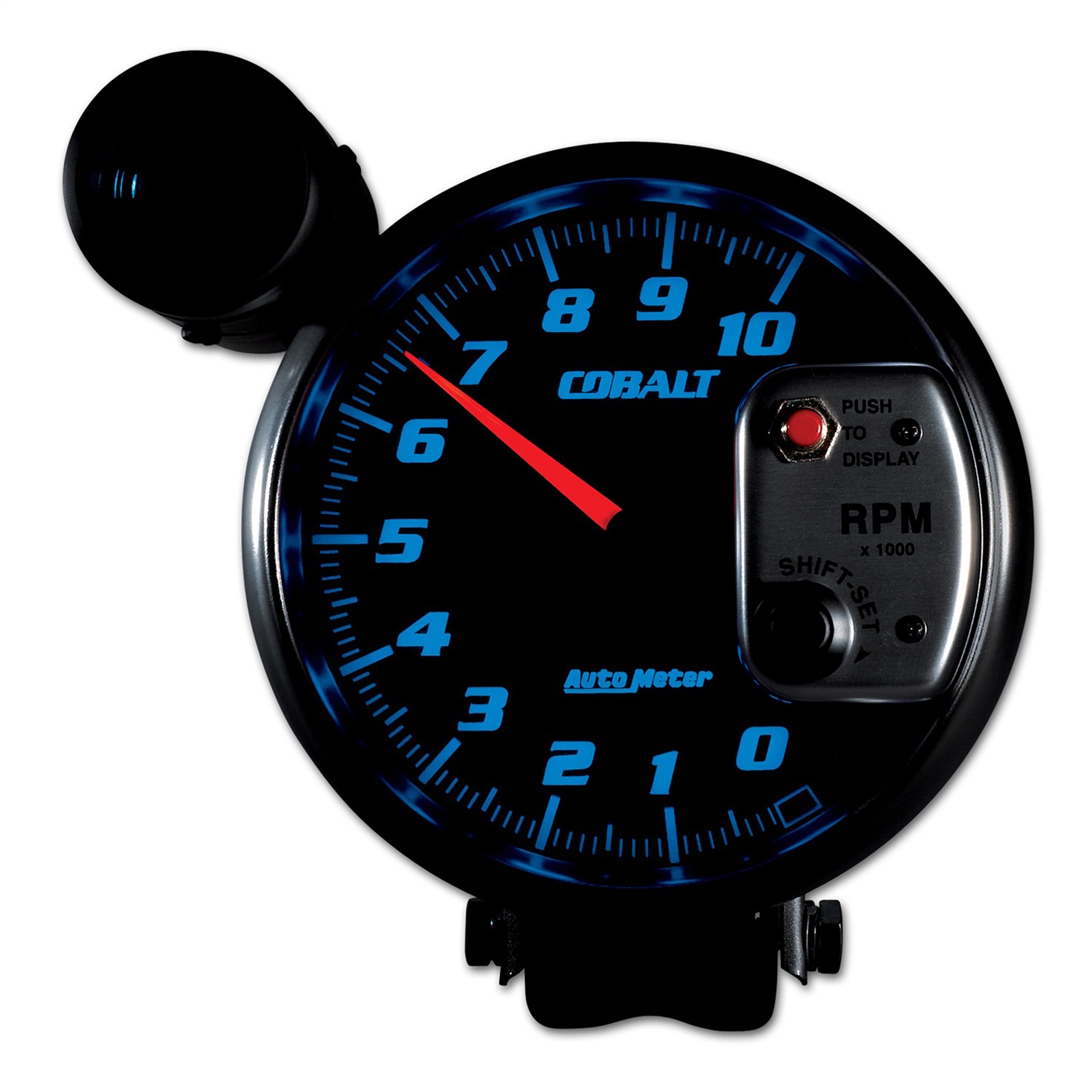 GAUGE; TACHOMETER; 5in.; 10K RPM; PEDESTAL W/EXT. SHIFT-LITE; COBALT - Image 4