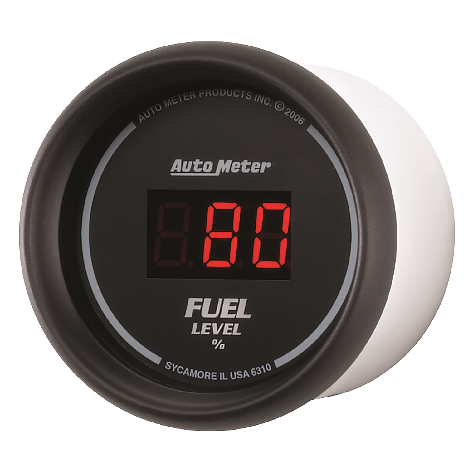 GAUGE; FUEL LEVEL; 2 1/16in.; 0-280? PROGRAM.; DIGITAL; BLACK DIAL W/RED LED - Image 2