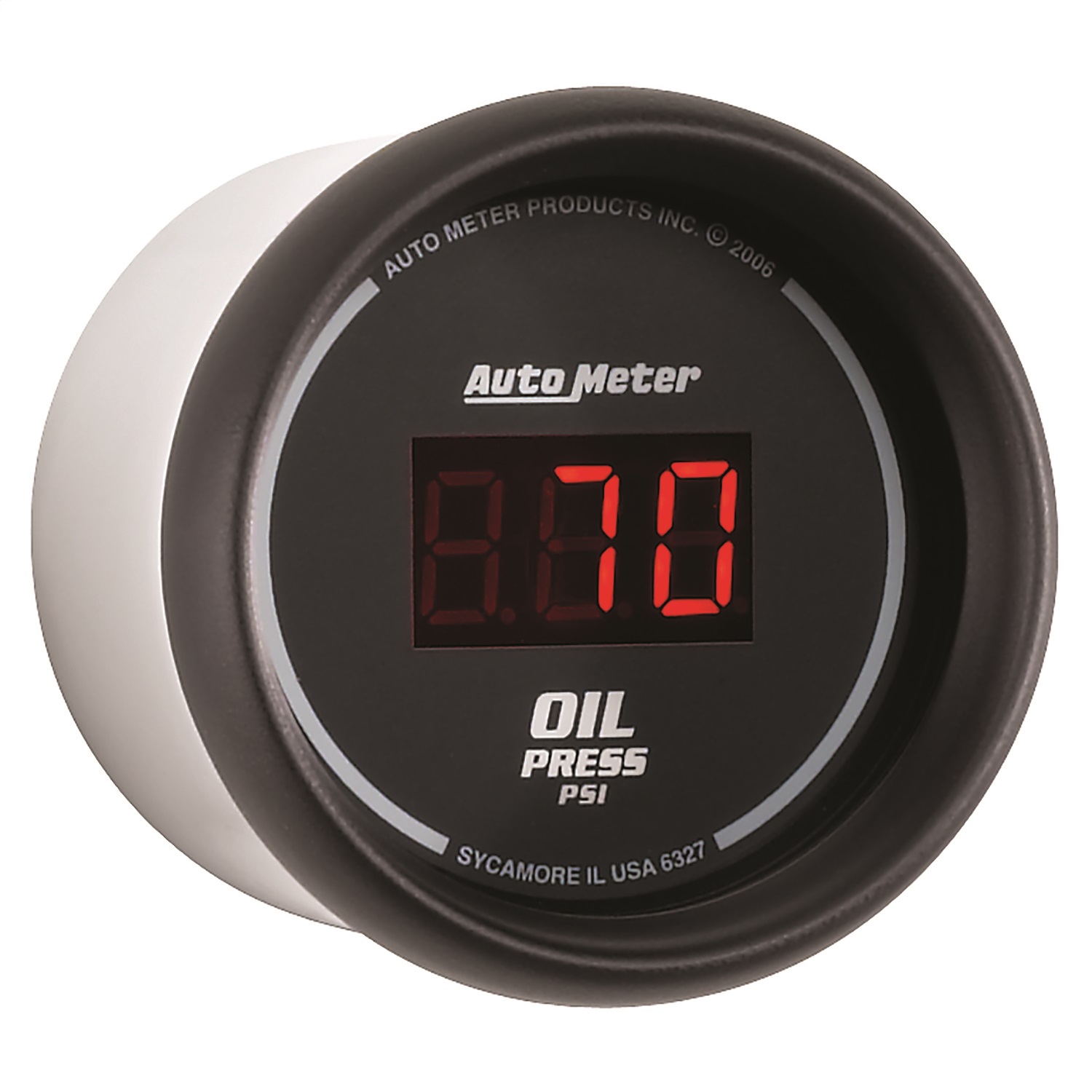 GAUGE; OIL PRESSURE; 2 1/16in.; 100PSI; DIGITAL; BLACK DIAL W/RED LED - Image 3