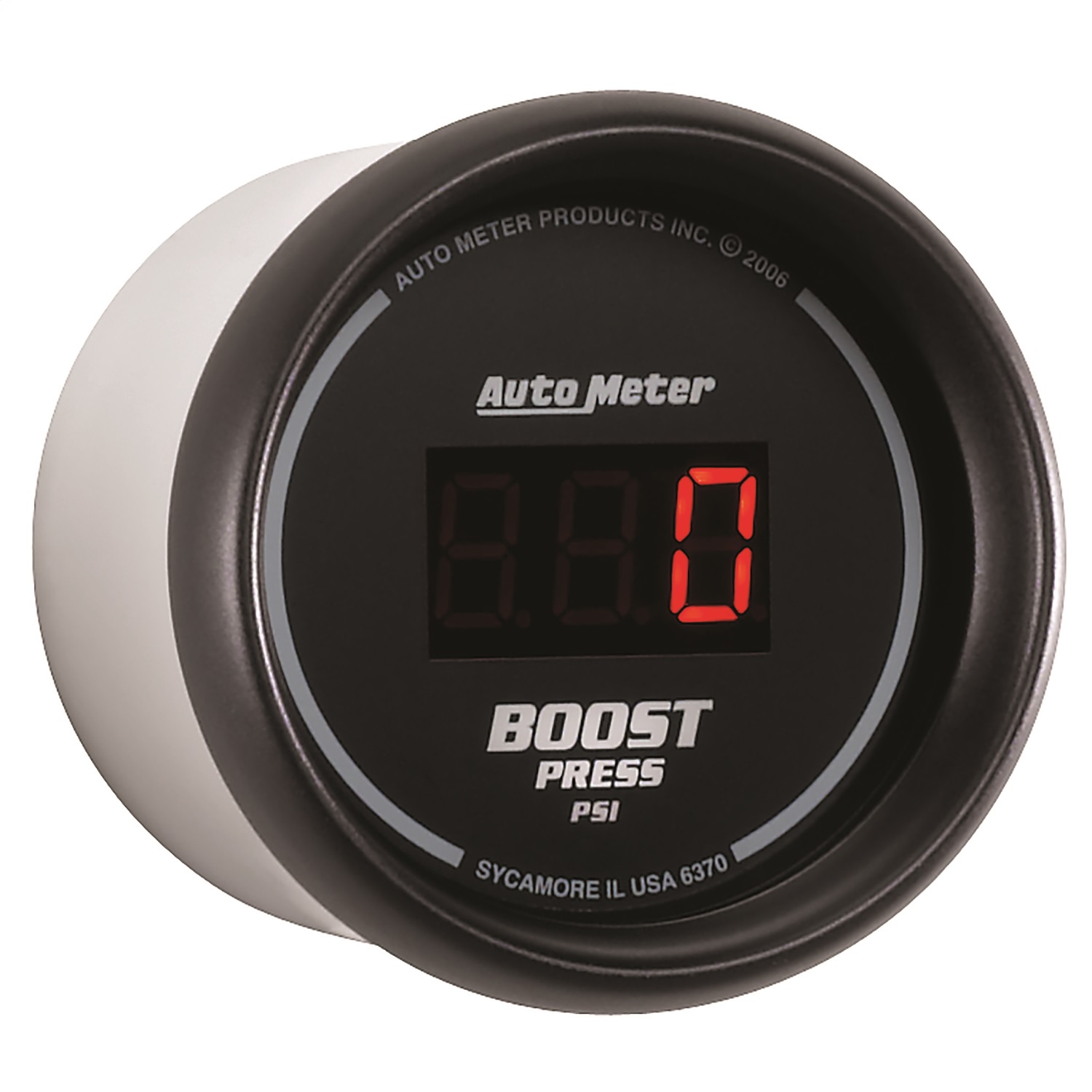 GAUGE; BOOST; 2 1/16in.; 60PSI; DIGITAL; BLACK DIAL W/RED LED - Image 3