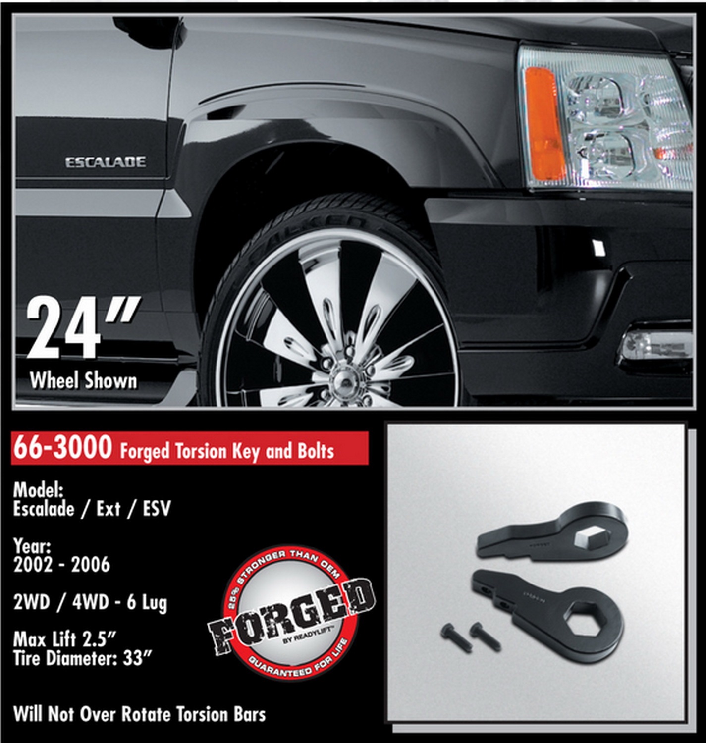 2.5in. Front Leveling Kit (Forged Torsion Key) - Image 2