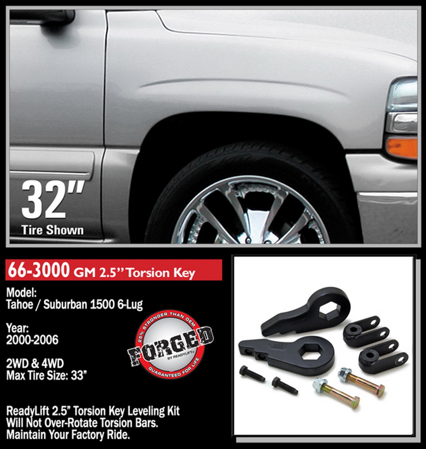 2.5in. Front Leveling Kit (Forged Torsion Key) - Image 3