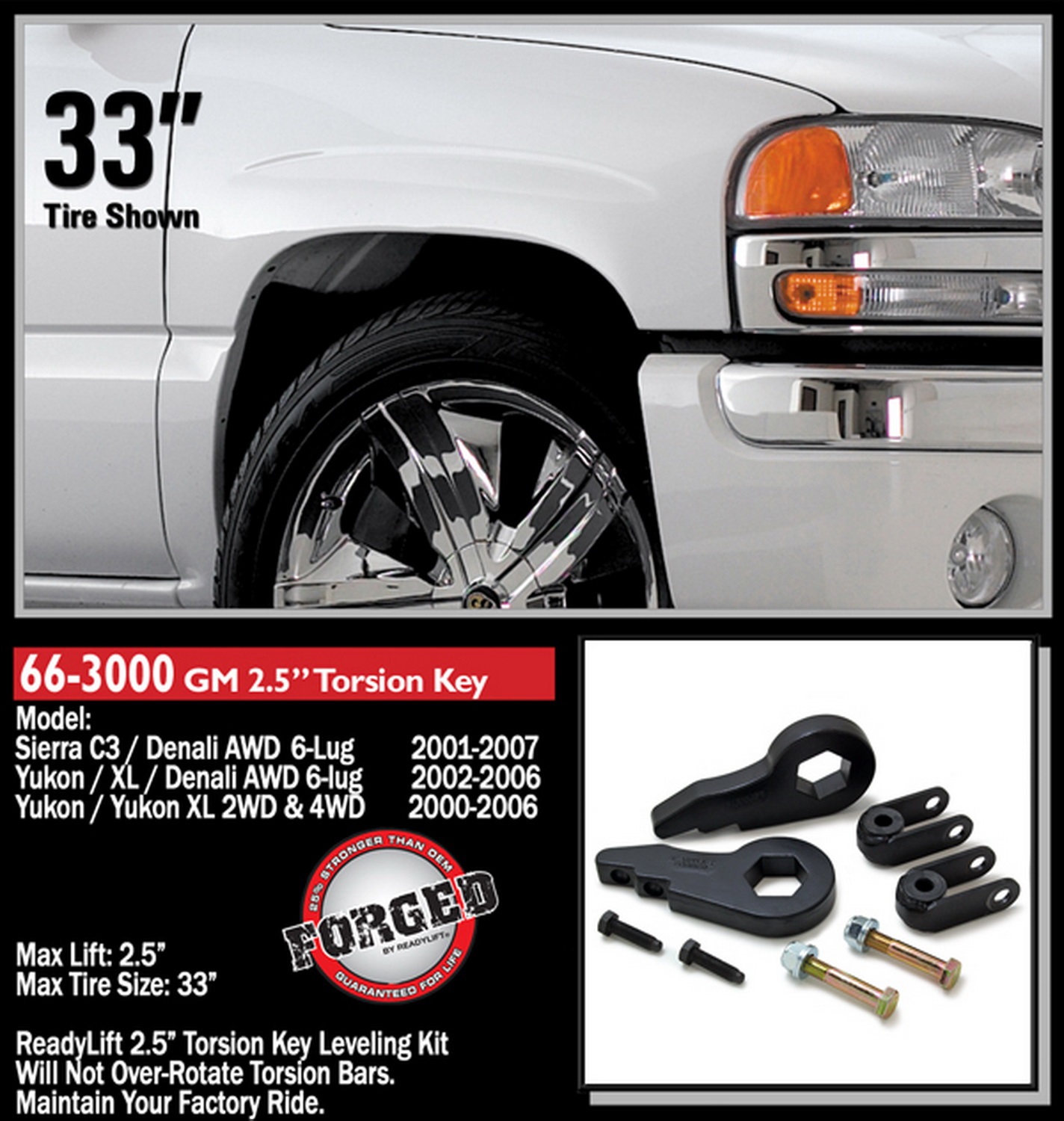 2.5in. Front Leveling Kit (Forged Torsion Key) - Image 4