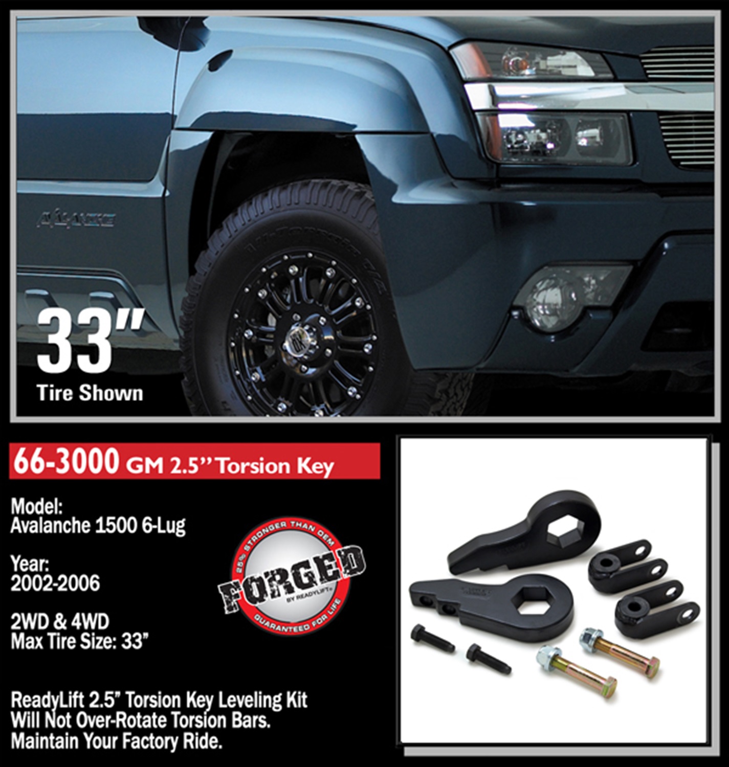 2.5in. Front Leveling Kit (Forged Torsion Key) - Image 5