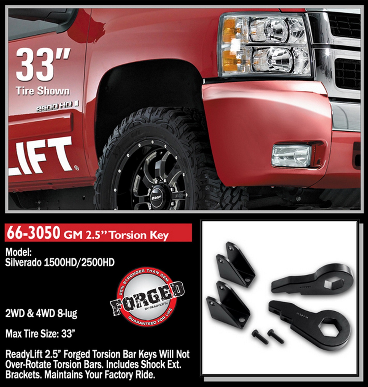 2.5in. Front Leveling Kit (Forged Torsion Key) - Image 3