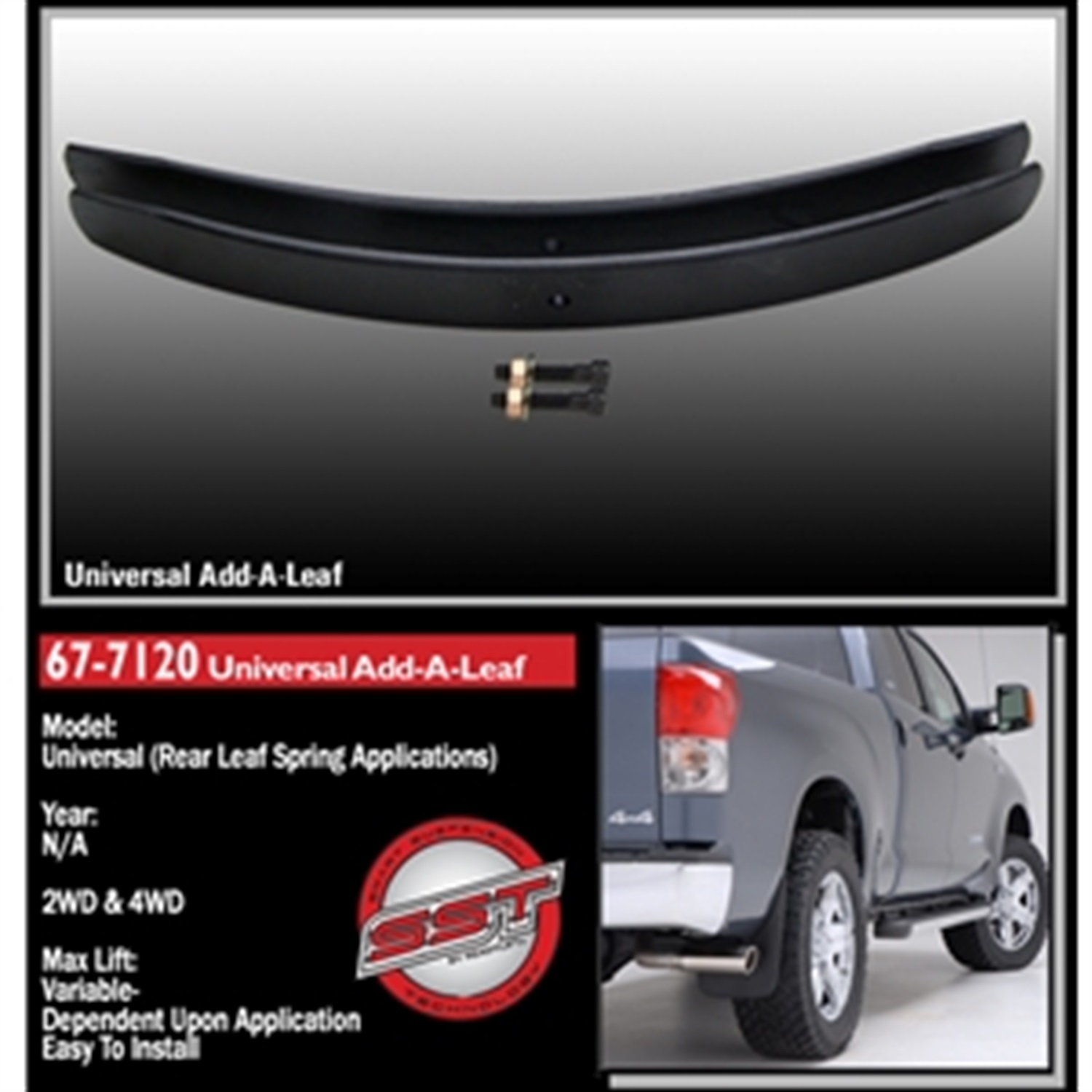 Universal Add-A-Leaf For Compact And Mid-Size Trucks - Image 2