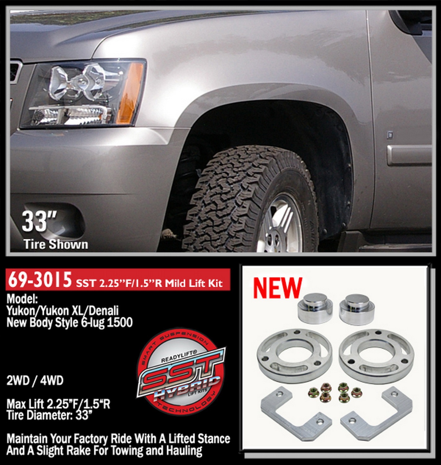 2.25in. Front with 1.5in. Rear SST Lift Kit - Image 3