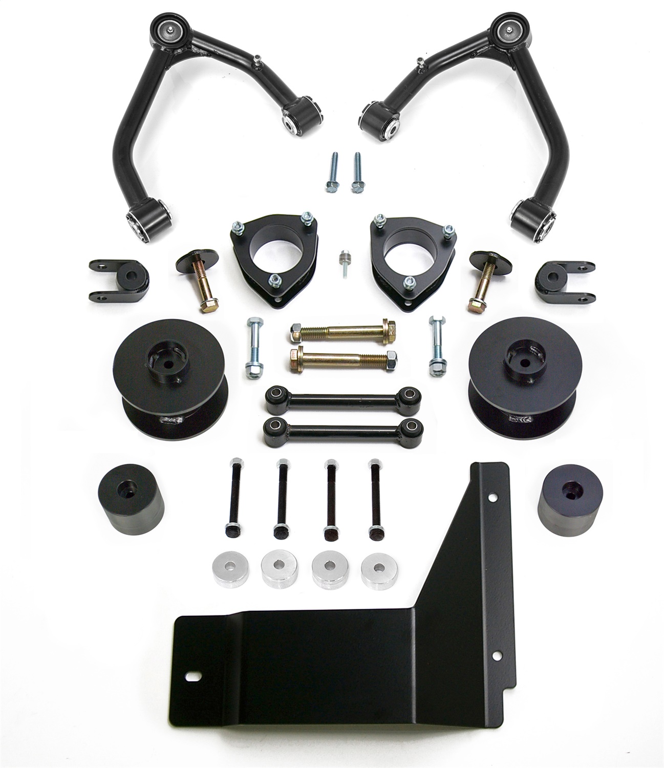 4in. SST Lift Kit with 3in. Rear Spacer Upper Control Arms for Factory Steel OE