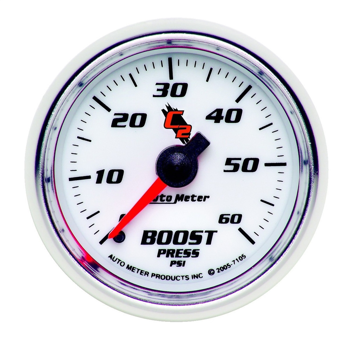 GAUGE; BOOST; 2 1/16in.; 60PSI; MECHANICAL; C2