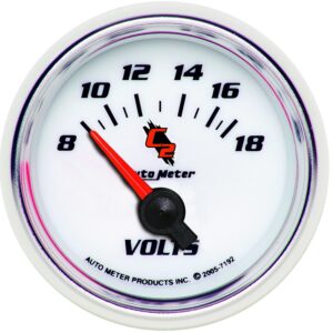 GAUGE; VOLTMETER; 2 1/16in.; 18V; ELECTRIC; C2