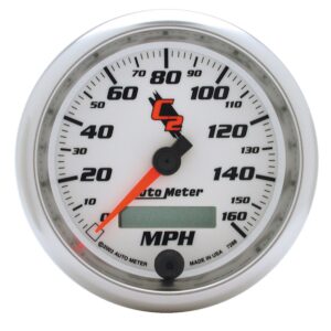 GAUGE; SPEEDOMETER; 3 3/8in.; 160MPH; ELEC. PROGRAMMABLE; C2