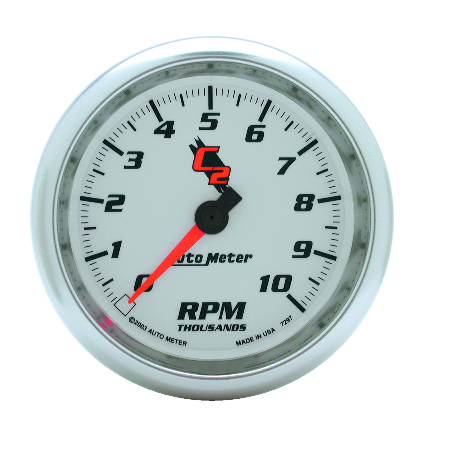 GAUGE; TACHOMETER; 3 3/8in.; 10K RPM; IN-DASH; C2 - Image 2