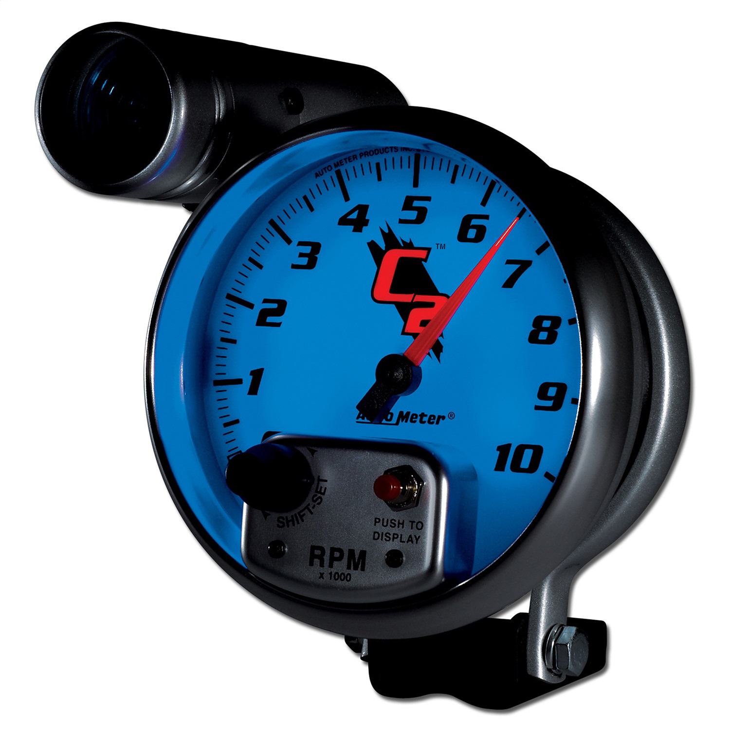 GAUGE; TACHOMETER; 5in.; 10K RPM; PEDESTAL W/EXT. SHIFT-LITE; C2 - Image 3