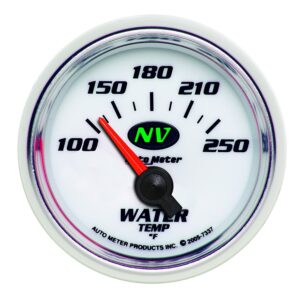 GAUGE; WATER TEMP; 2 1/16in.; 100-250 F; ELECTRIC; NV