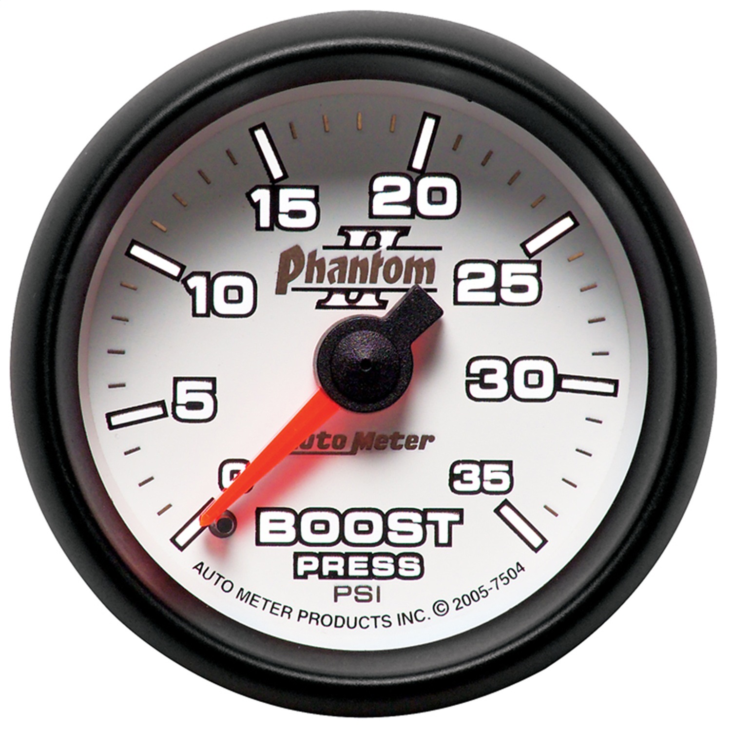 GAUGE; BOOST; 2 1/16in.; 35PSI; MECHANICAL; PHANTOM II - Image 2
