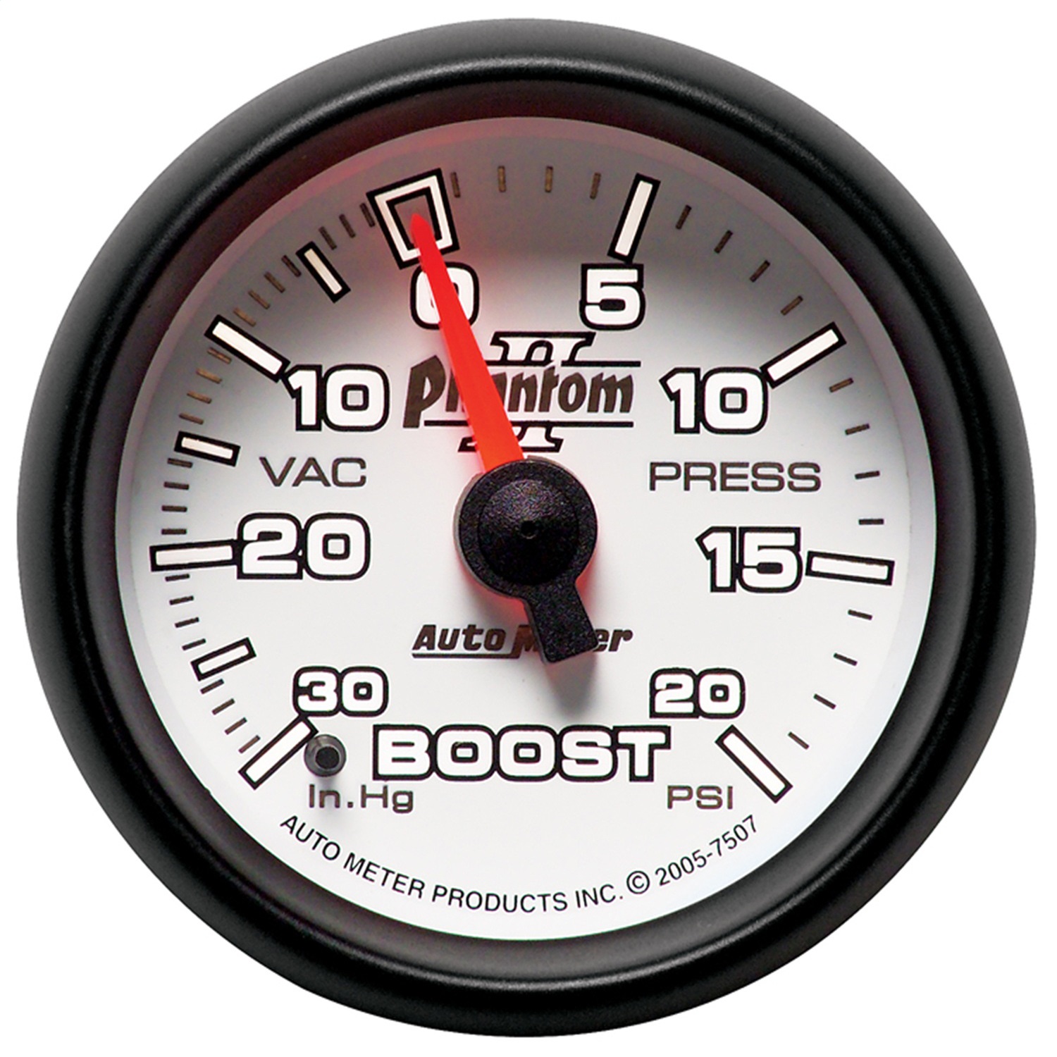 GAUGE; VAC/BOOST; 2 1/16in.; 30INHG-20PSI; MECHANICAL; PHANTOM II - Image 2