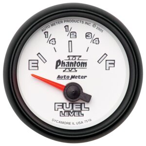 GAUGE; FUEL LEVEL; 2 1/16in.; 240?E TO 33?F; ELEC; PHANTOM II