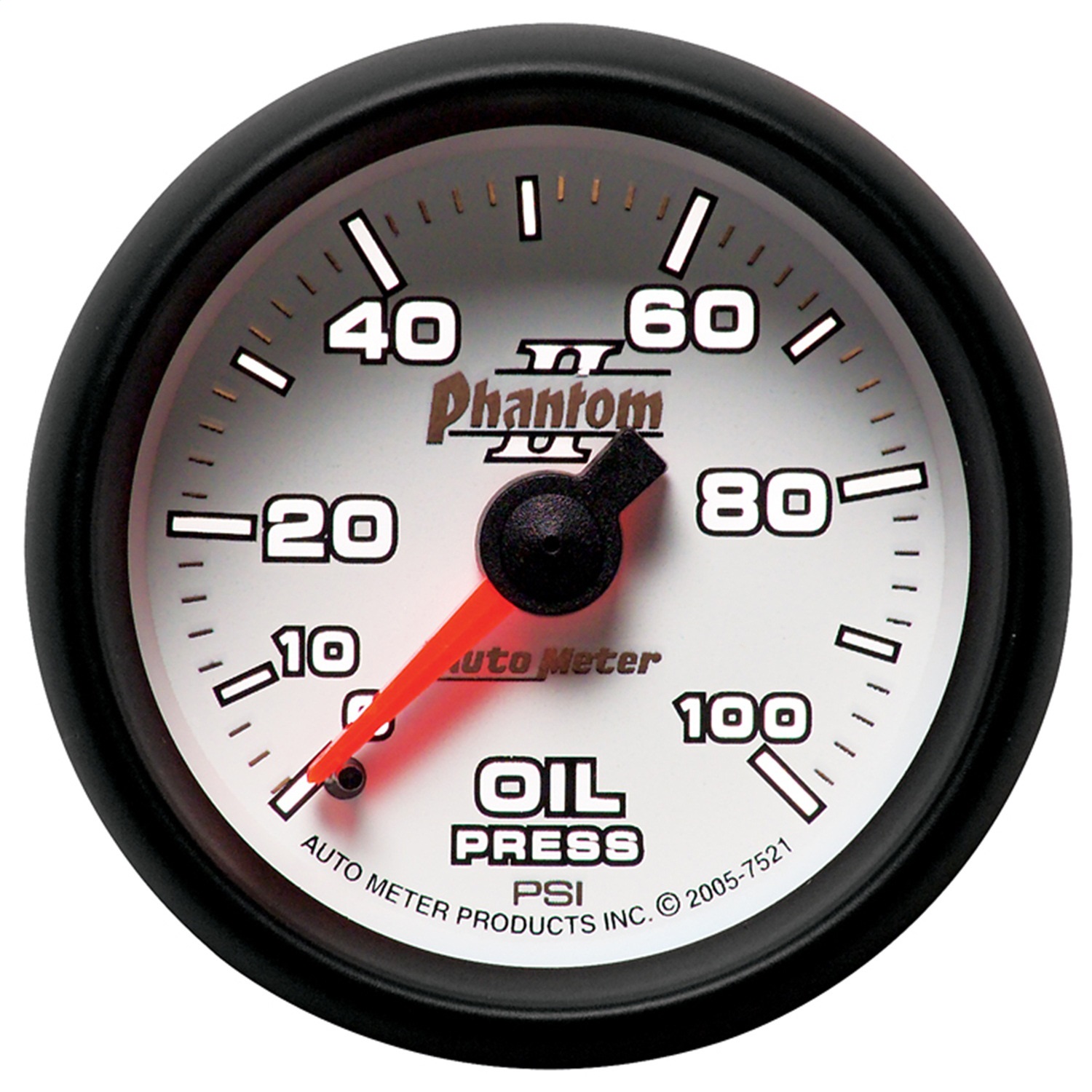 GAUGE; OIL PRESSURE; 2 1/16in.; 100PSI; MECHANICAL; PHANTOM II - Image 2