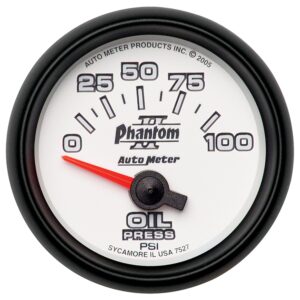 GAUGE; OIL PRESSURE; 2 1/16in.; 100PSI; ELECTRIC; PHANTOM II