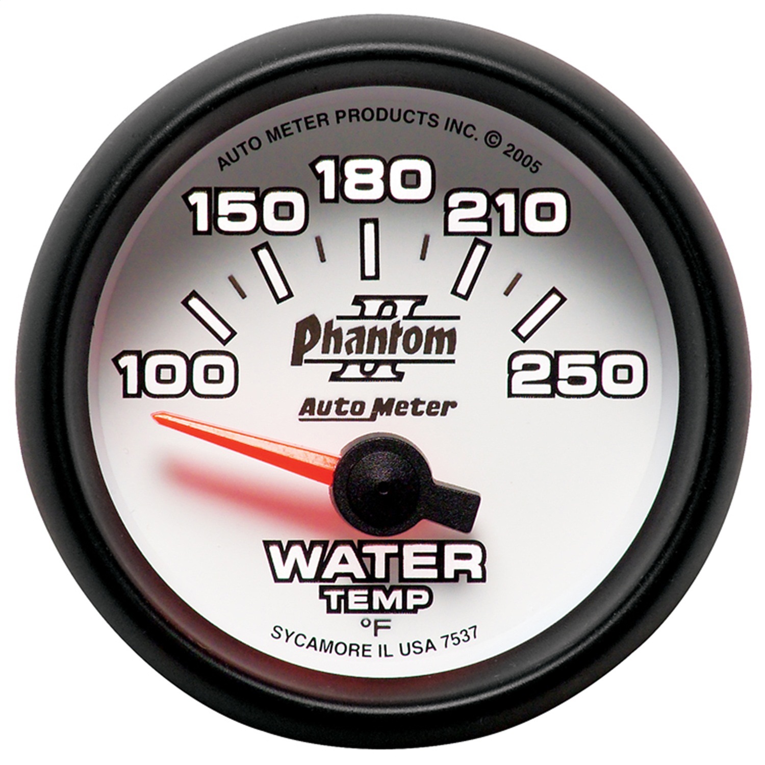 GAUGE; WATER TEMP; 2 1/16in.; 100-250 F; ELECTRIC; PHANTOM II - Image 2