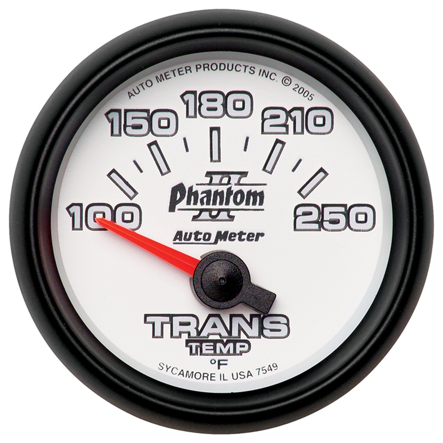 GAUGE; TRANSMISSION TEMP; 2 1/16in.; 100-250 F; ELECTRIC; PHANTOM II