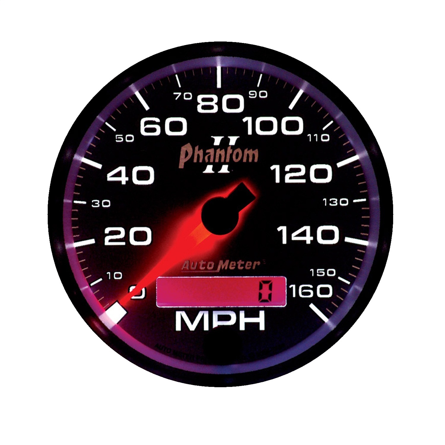 GAUGE; SPEEDOMETER; 3 3/8in.; 160MPH; ELEC. PROGRAMMABLE; PHANTOM II - Image 2