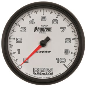 GAUGE; TACHOMETER; 5in.; 10K RPM; IN-DASH; PHANTOM II