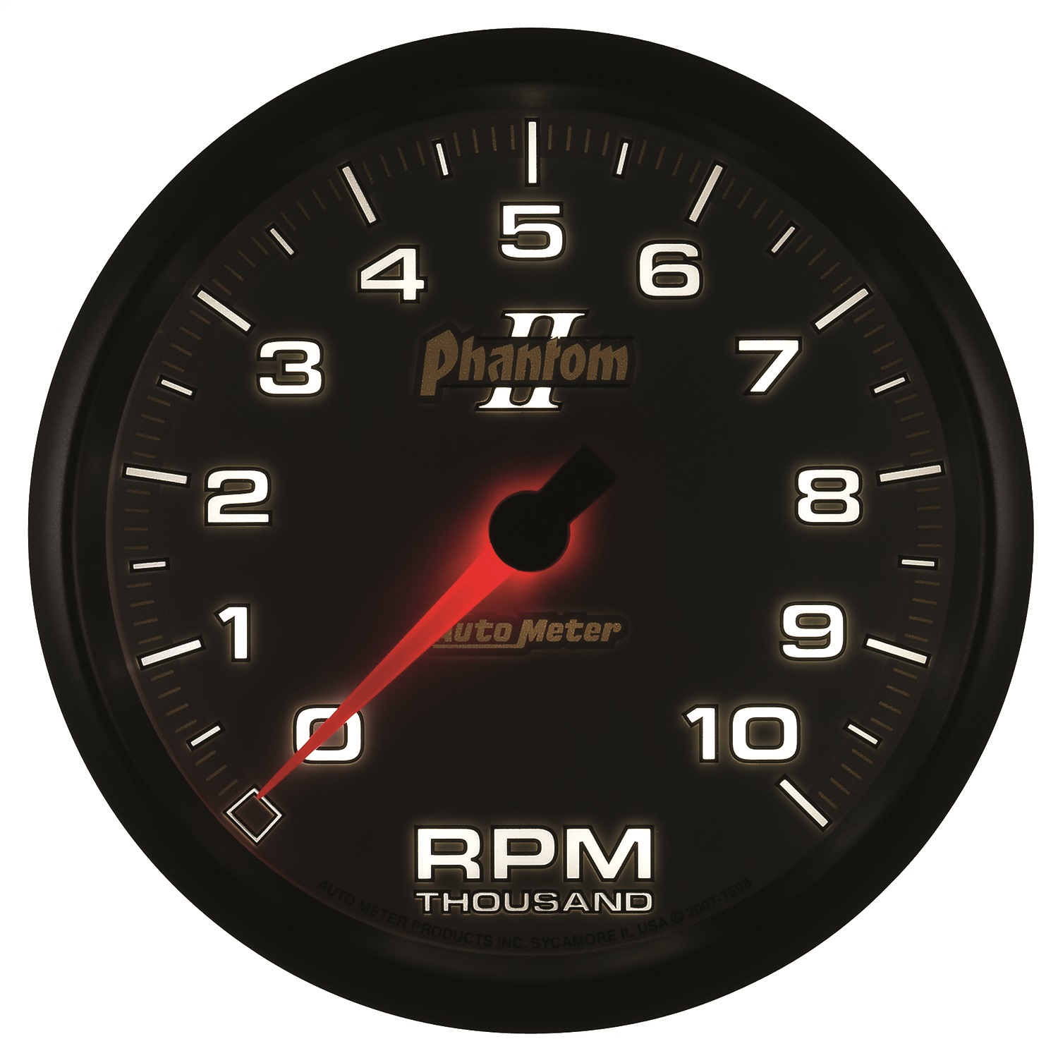 GAUGE; TACHOMETER; 5in.; 10K RPM; IN-DASH; PHANTOM II - Image 6