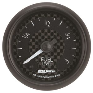 GAUGE; FUEL LEVEL; 2 1/16in.; PROGRAMMABLE; GT