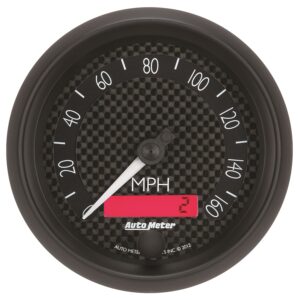 GAUGE; SPEEDOMETER; 3 3/8in.; 160MPH; ELEC. PROGRAMMABLE; GT