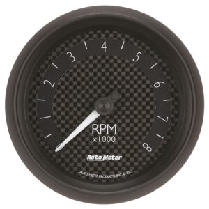 GAUGE; TACHOMETER; 3 3/8in.; 8K RPM; IN-DASH; GT