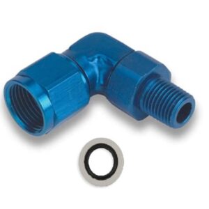 90 Deg. Aluminum AN to NPT Adapter