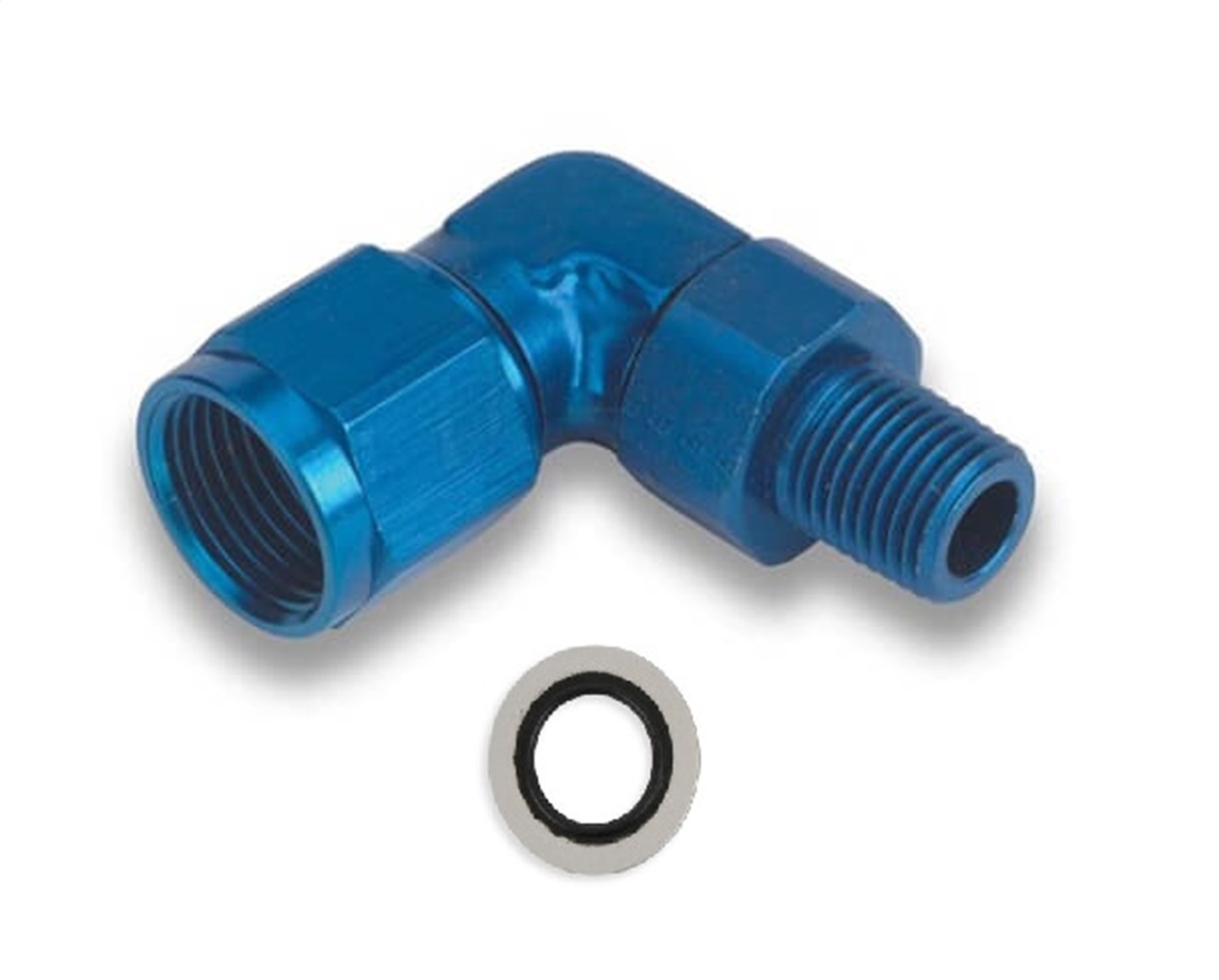 90 Deg. Aluminum AN to NPT Adapter