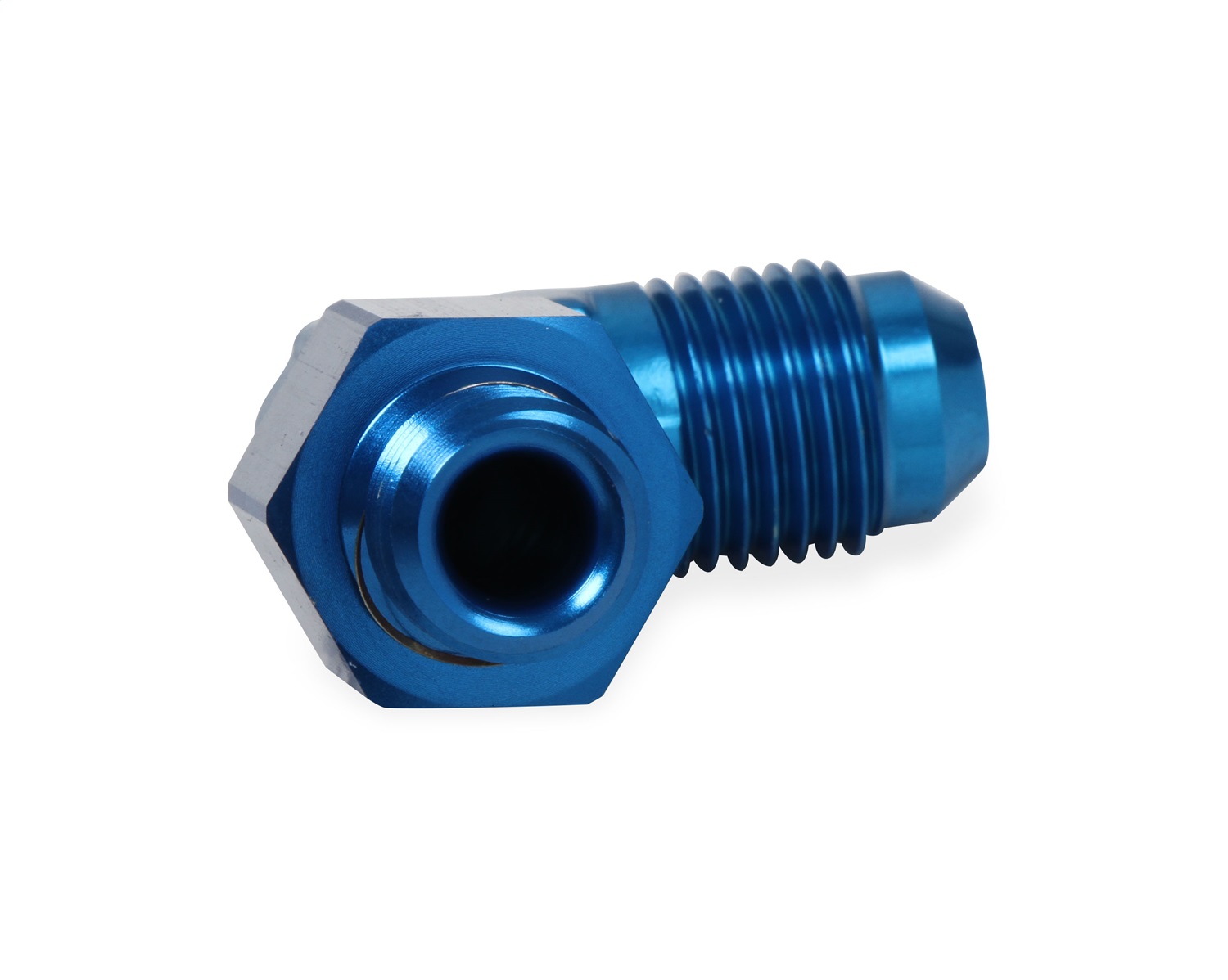 90 Deg. Aluminum AN to O-Ring Port Swivel Adapter - Image 2