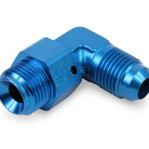 90 Deg. Aluminum AN to O-Ring Port Swivel Adapter