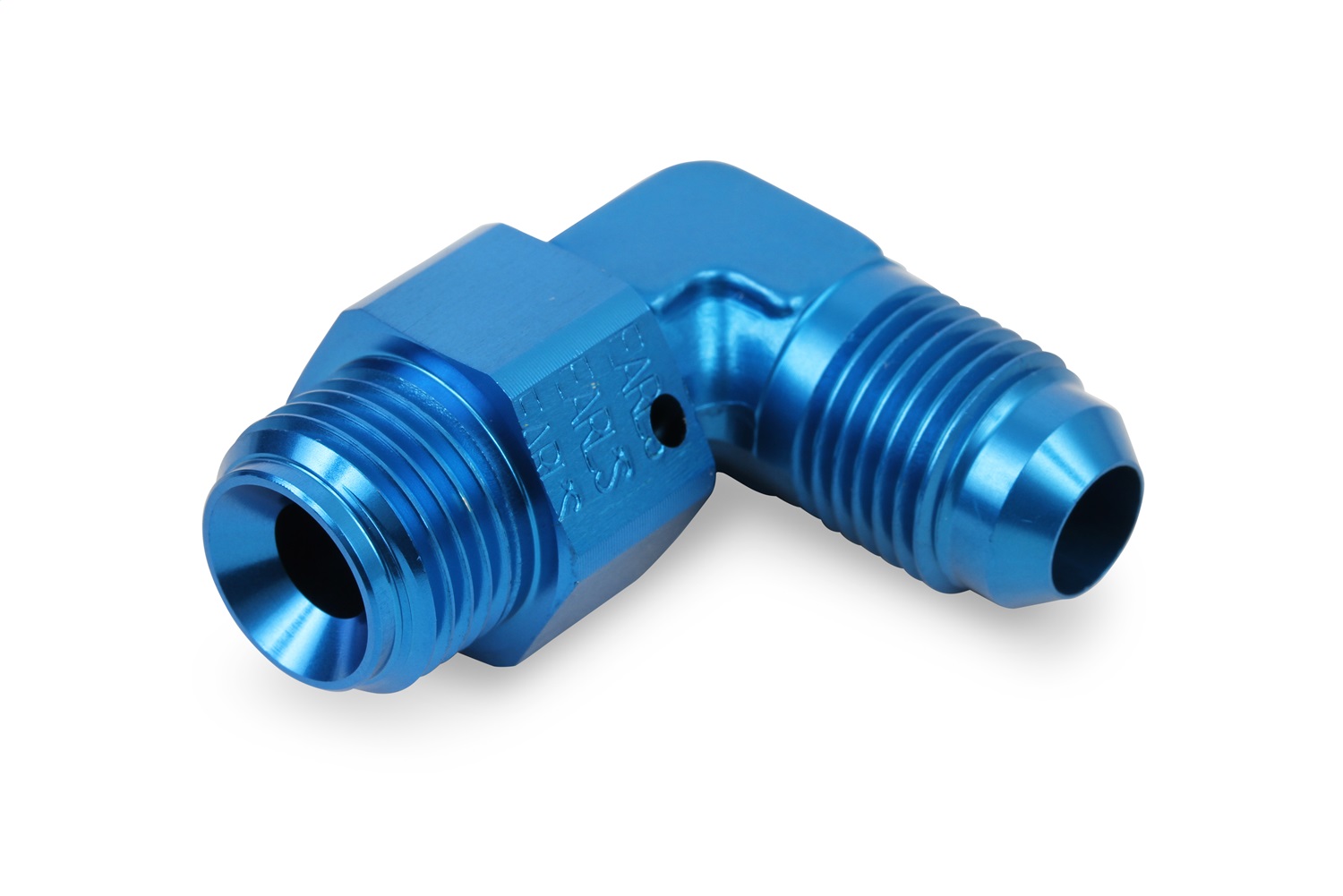 90 Deg. Aluminum AN to O-Ring Port Swivel Adapter