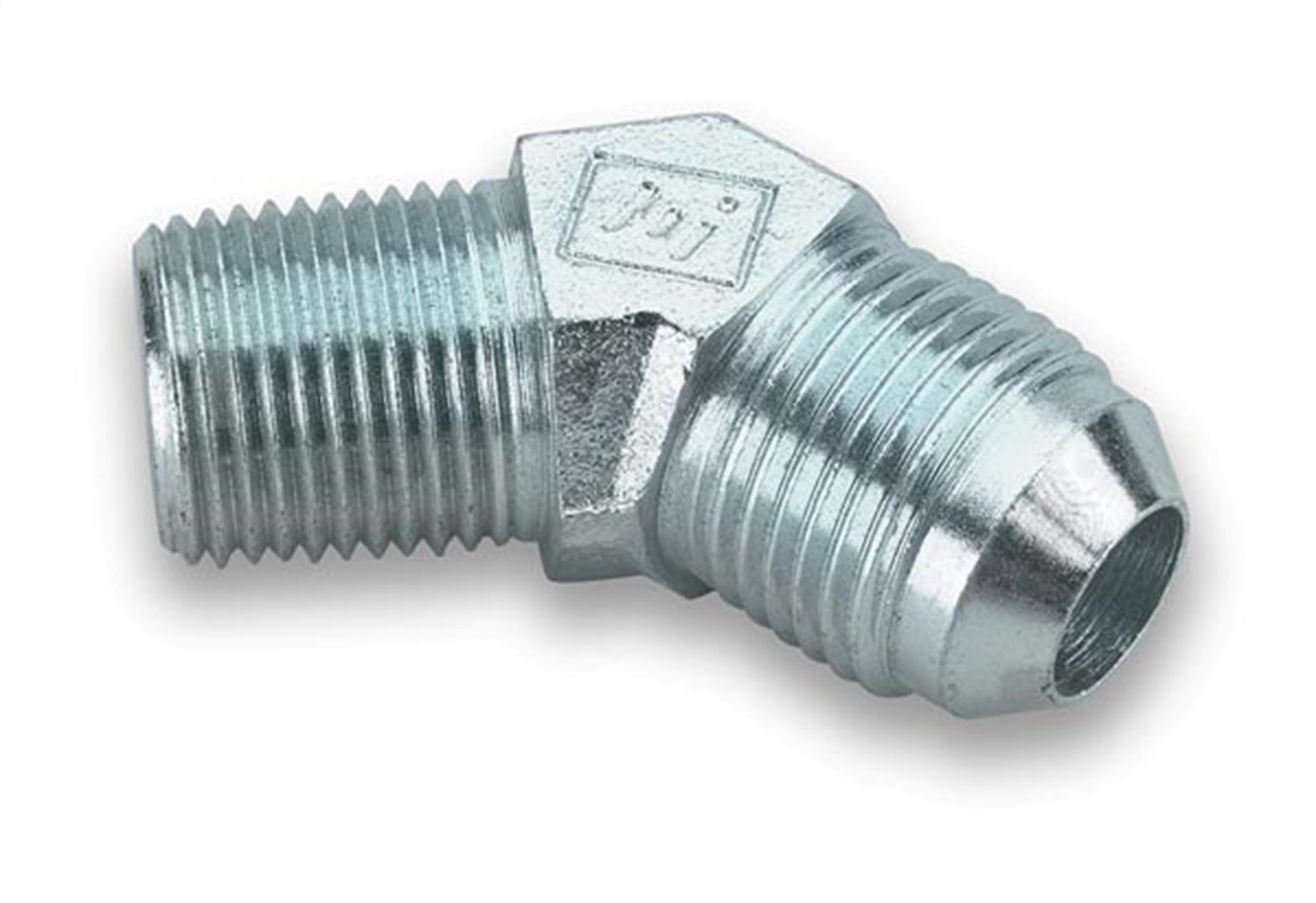 45 Deg. Steel AN to NPT Adapter Elbow