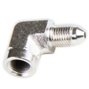 90 Deg. Steel AN to NPT Gauge Head Adapter