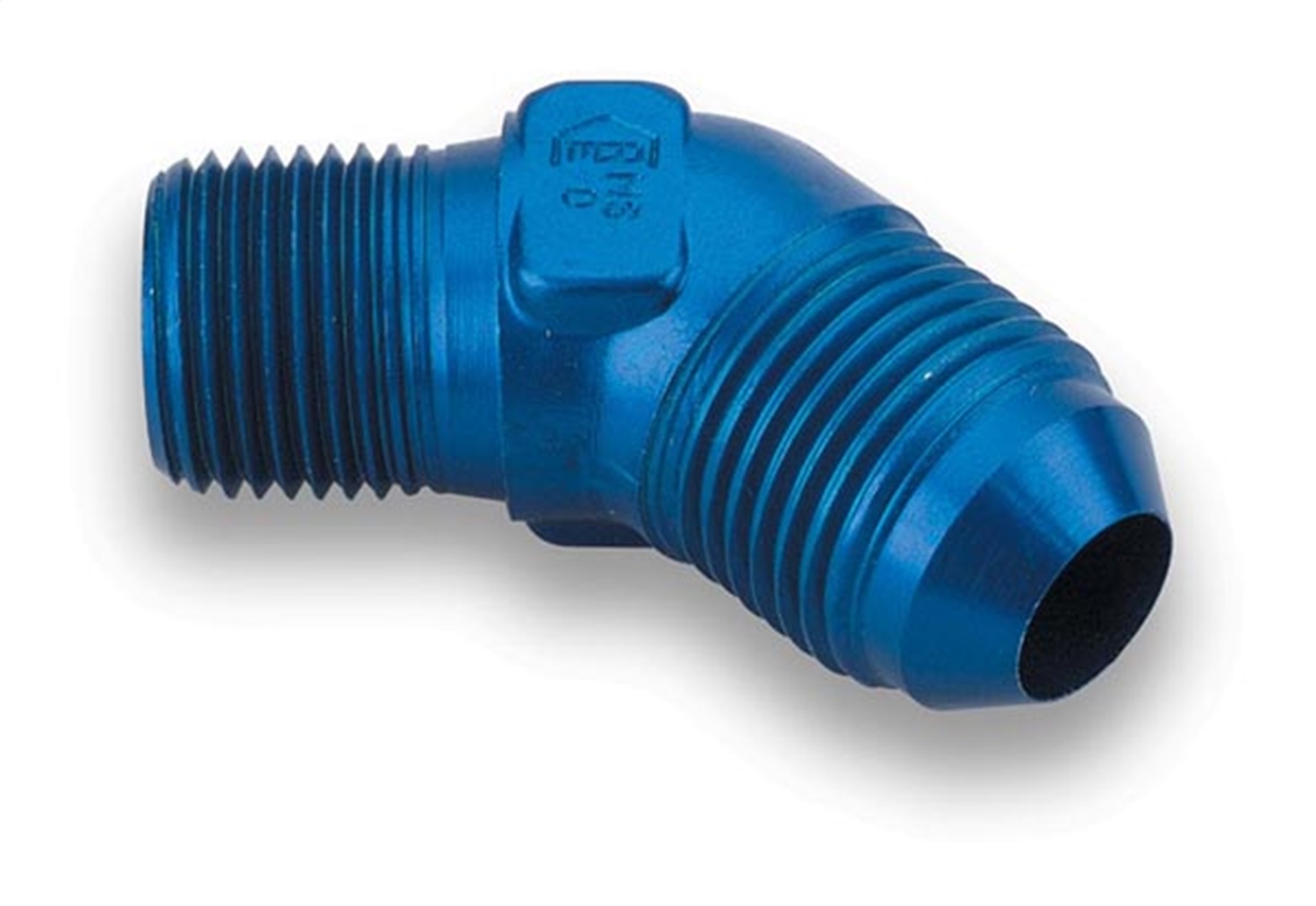 45 Deg. Aluminum AN to NPT Adapter Elbow