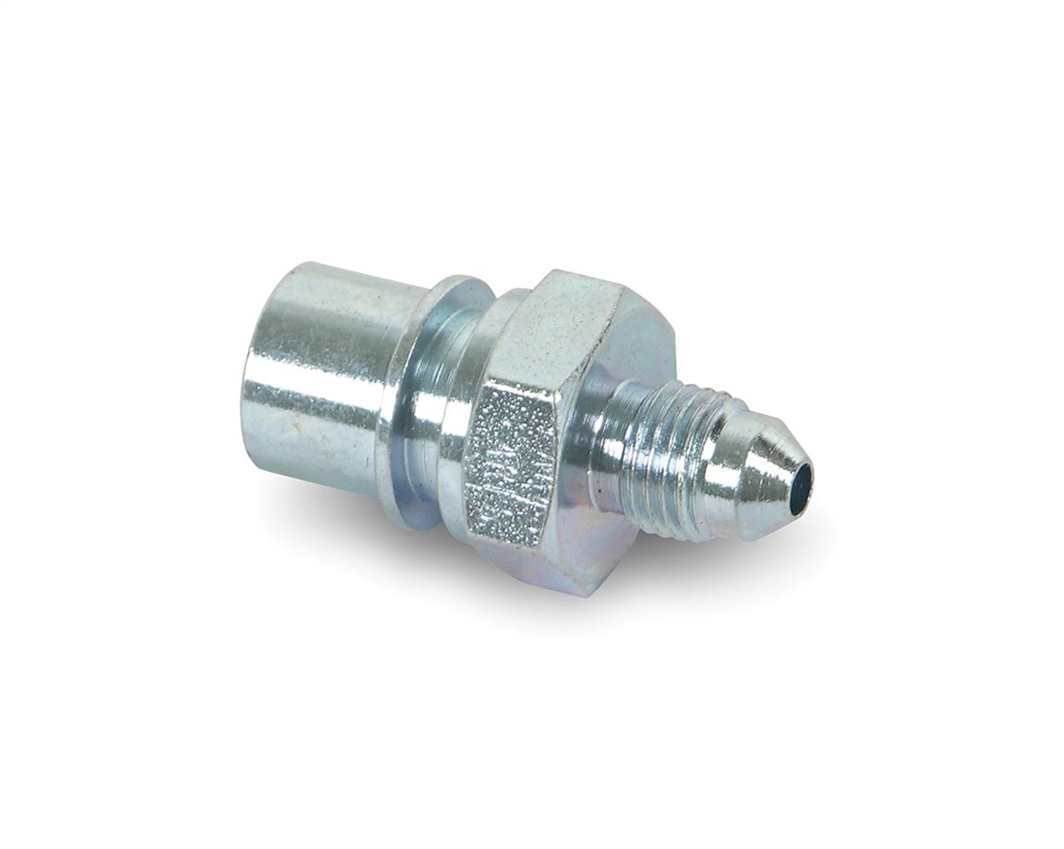 Steel AN to Bubble Flare Tubing Adapter