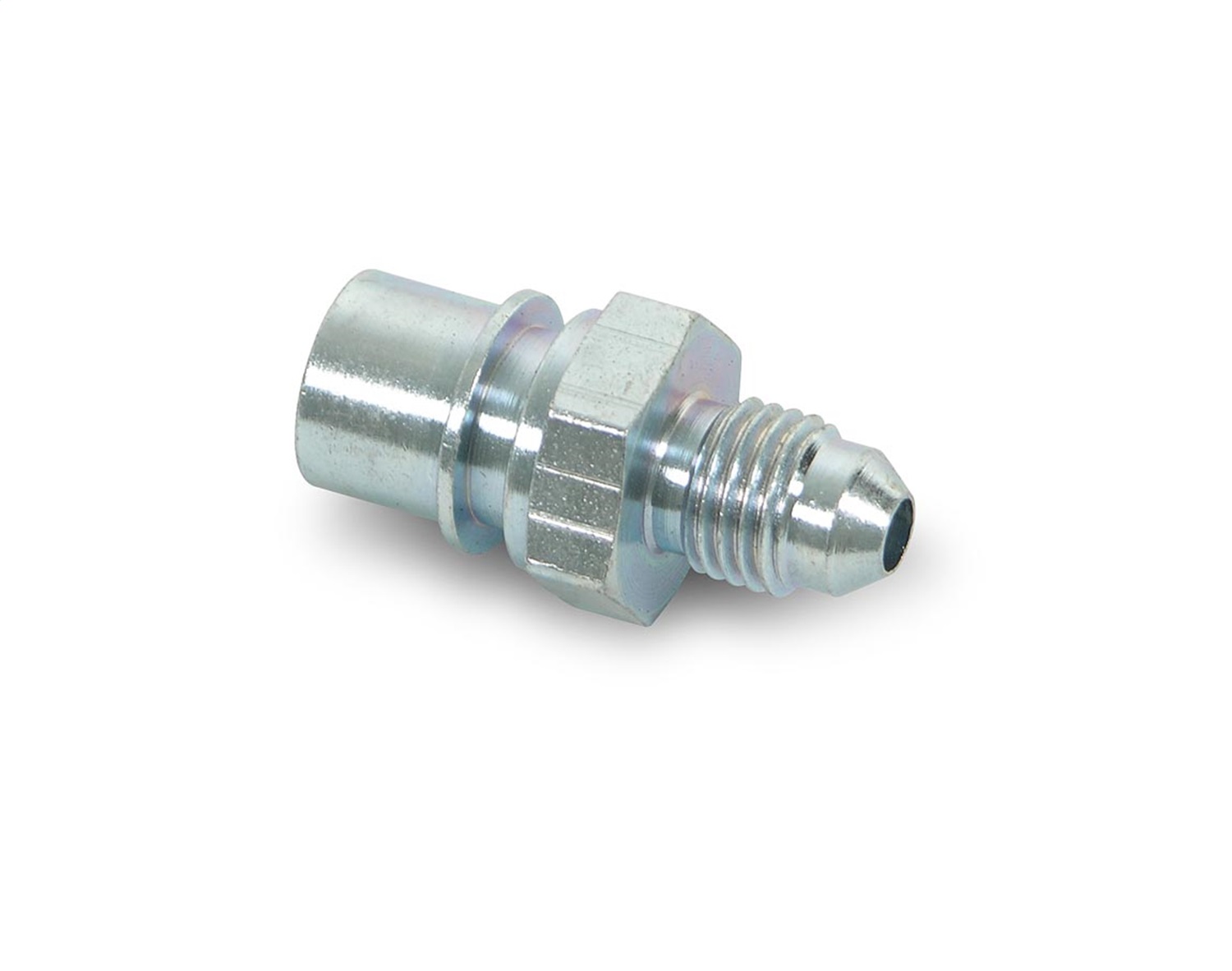 Steel AN to Bubble Flare Tubing Adapter
