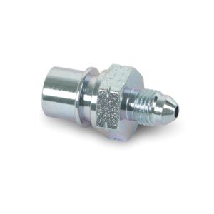 Steel AN to Bubble Flare Tubing Adapter