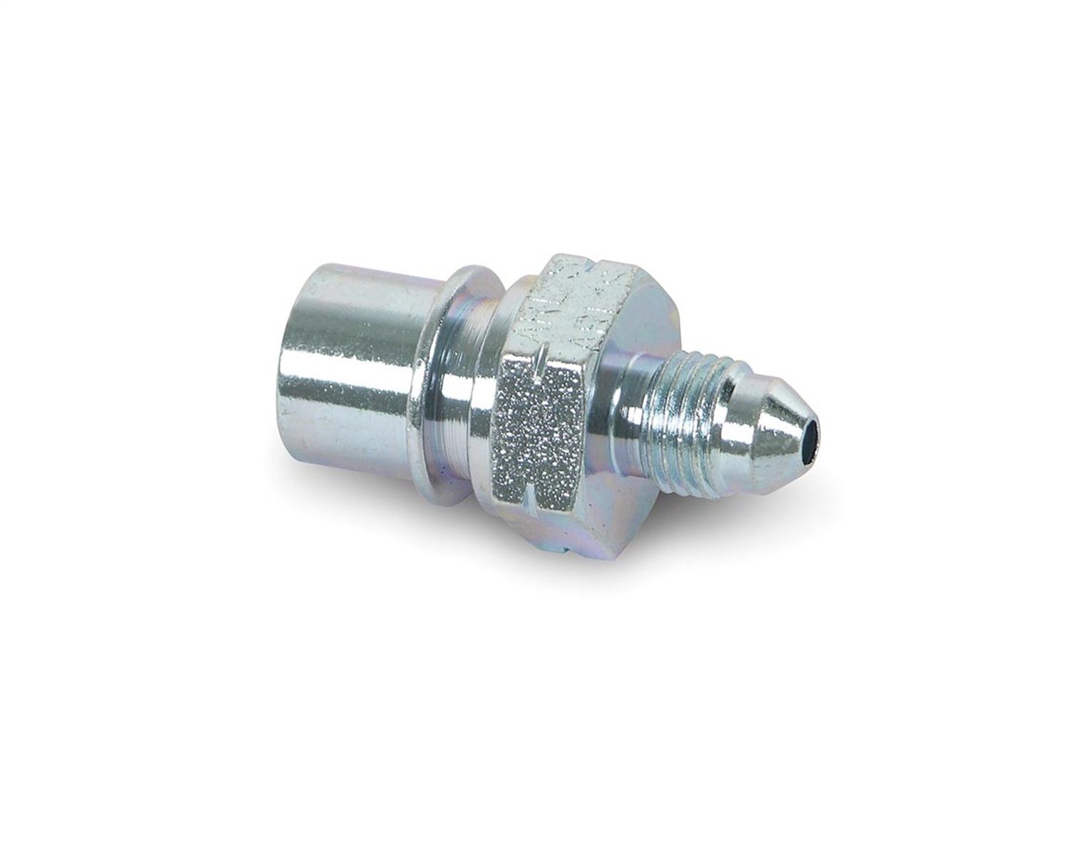 Steel AN to Bubble Flare Tubing Adapter