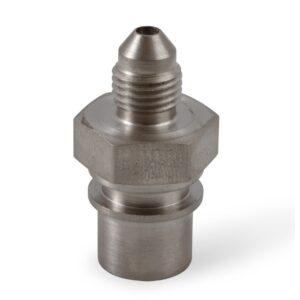 Steel AN to Inverted Flare Tubing Adapter