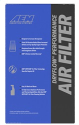 AEM DryFlow Air Filter - Image 2