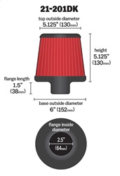 AEM DryFlow Air Filter