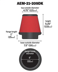 AEM DryFlow Air Filter