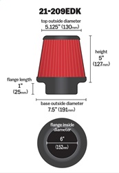 AEM DryFlow Air Filter